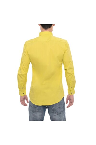 Harmont & Blaine Men's Shirt Harmont & Blaine C07340-001531, Yellow, Size L INTL