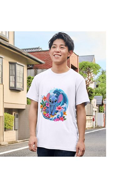 ALPŞAN TİCARET Stitch T-Shirt Stitch Kids T-Shirt Stitch Adult Unisex T-Shirt