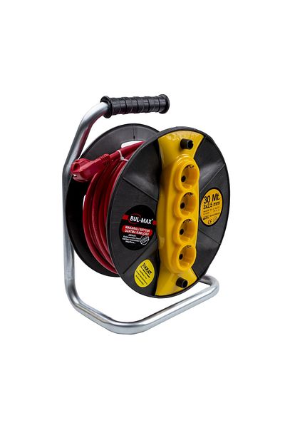 Z-Tools Extension cable roll with 4 sockets, 3x2.5mm, 30m / EXT 5653