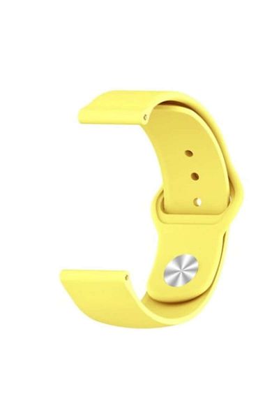 OEM Pastel Yellow Silicone Strap for Apple Watch 42/44 mm, Perfectly Compatible