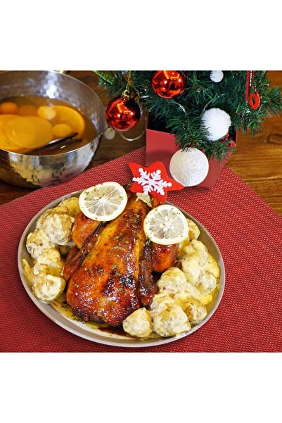 HerŞey Marketing Dining Table American Services Non-Slip Heat Resistant Stain Resistant Washable Pvc 4 Pieces 45X30 cm