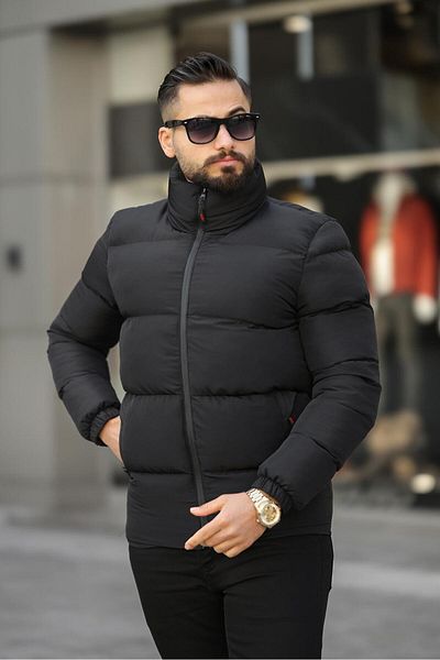 Last fashion New season men's black puffer jacket