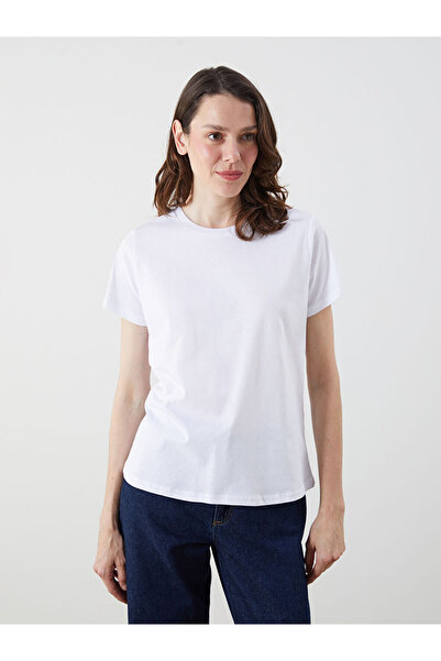 LC Waikiki White Crew Neck Women's T-Shirt