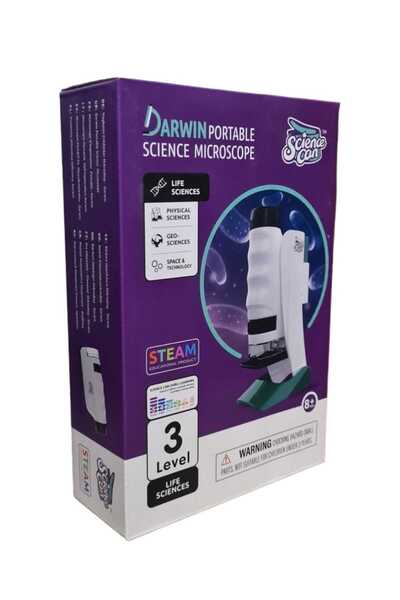 SDX Market Jucărie educațională cu microscop portabil pentru copii