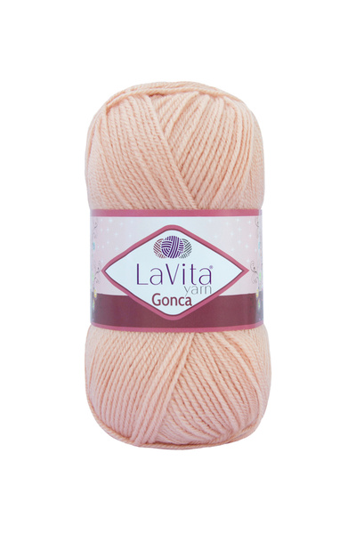 LaVita Yarn Fir pentru tricotat manual Gonca 100% acrilic 100gr (4005 ROZ SERİN)