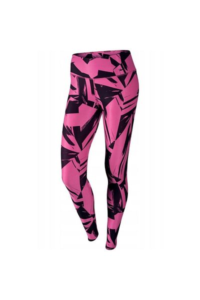 Nike Women's Tights, Dark Pink with Print, Size M