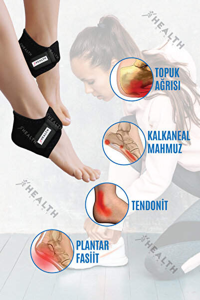 Healthstart Topuk Çorabı Silikon Destekli Ayak Ağrısı ve Topuk Dikeni Rahat Konforlu Çorap