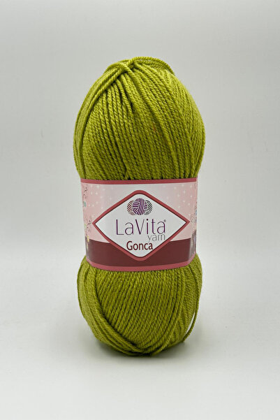 LaVita Yarn Fir pentru tricotat manual Gonca 100% acrilic 100gr (8113 FISTIK)
