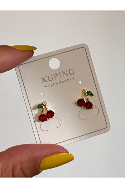 Butik XUping 14k cherry küpe