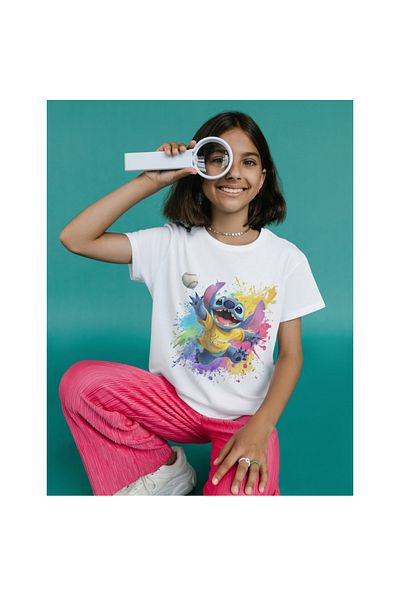 ALPŞAN TİCARET Stitch T-Shirt Stitch Kids T-Shirt Stic Lilo Adult Unisex T-Shirt