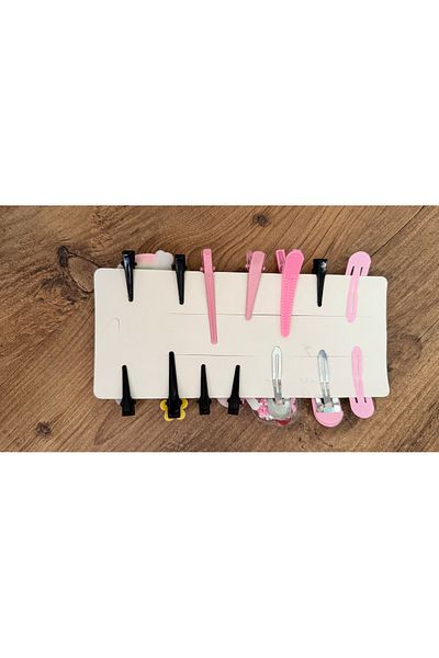 MİMOZA PARK 14-Piece Figured Snap Fastener Girl's and Baby Buckle Set (14 Pieces)