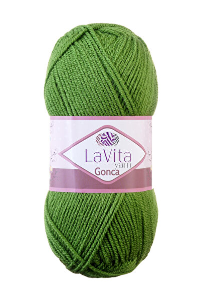 LaVita Yarn Gonca El Örgü İpi %100 Akrilik 100gr (8124 AÇIK YEŞİL)