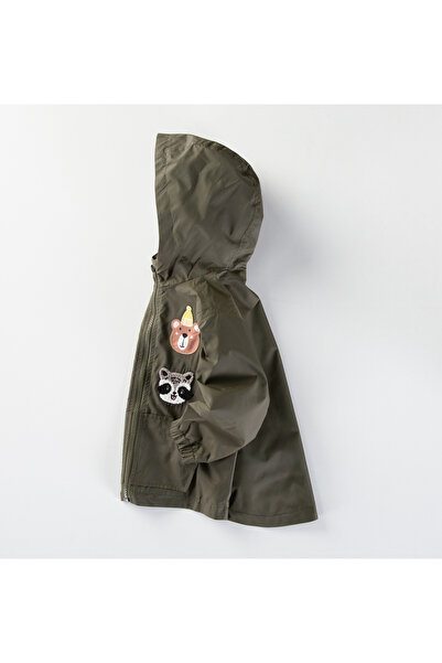 Midimod Astarlı Yağmur Rüzgara Dayanıklı Erkek Çocuk Mevsimlik Mont Yağmurluk