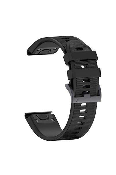 Autentic Curea din silicon compatibilă cu Garmin Fenix ​​3 / 5X / 3HR / 5X Plus / 6X / 6X PRO, culoare neagră