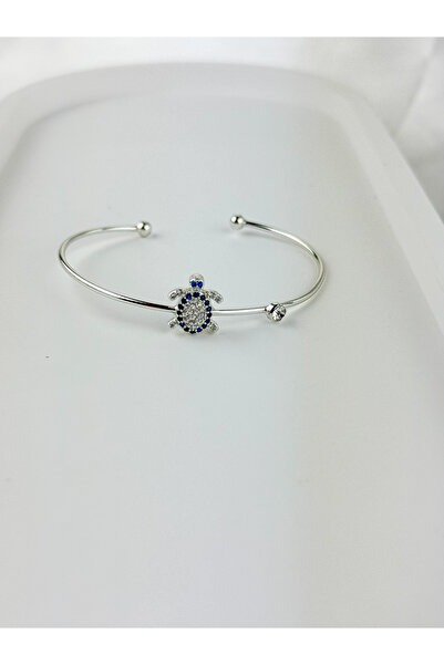 Fubena Yerli Üretim 14K Altın Kaplama 4080 Taşlı Kaplumbağalı Bilezik