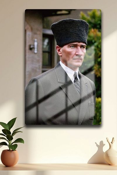Canestar Mustafa Kemal Ataturk Painting - Metal Painting - High Definition and Glow