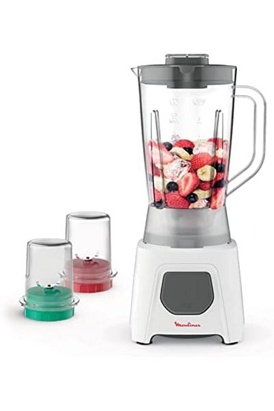 Moulinex Blendio Plus Blender 1.5L 450 Watts LM2B3127 - White
