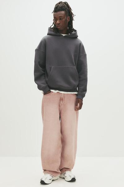 Pull & Bear STWD embroidered hoodie
