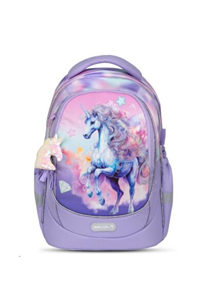 Belmil Geantă de școală ergonomică Bright Rainbow Unicorn 338-87