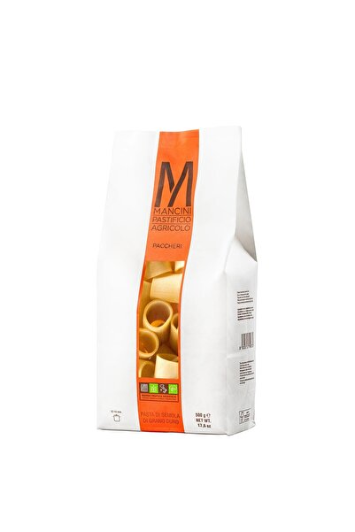 Mancını Pastıfıcolo Agrıcolo Paccherı Sade Kalın Boru Makarna 500 GR