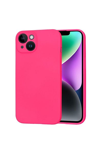Tim Protective Case for iPhone 14, Timacond Safe, SoftFlex, N87, Canvas, Hot Powder Pink