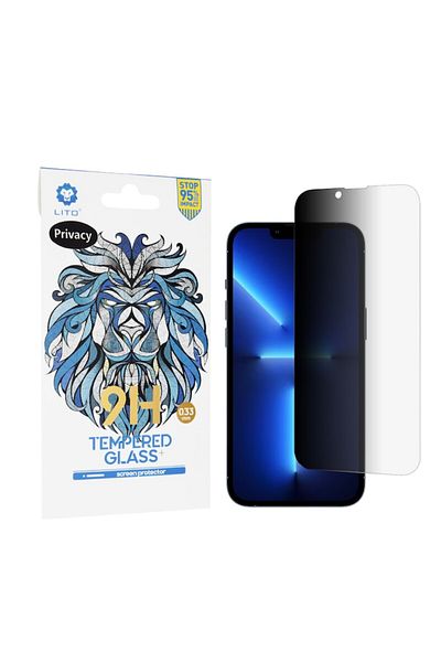 Lito Folie Display pentru iPhone 13 Pro Max/14 Plus, Easy Fit, X41, Protective glass, Blind Angle