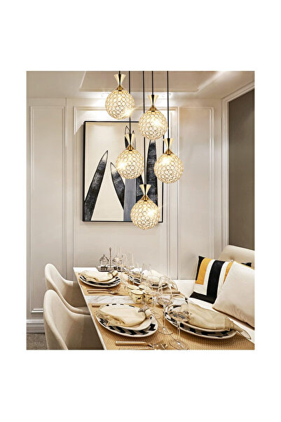 Sueva Lustra CU LED Cristal 15W 3BUC Glob D16cm