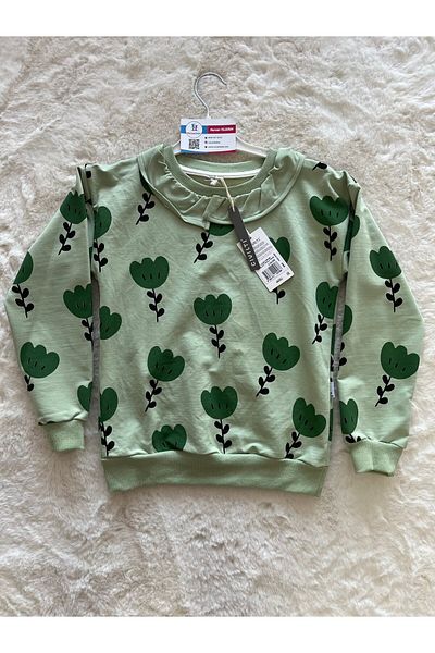 Cıvıltı Green Tulip Girl Double Set