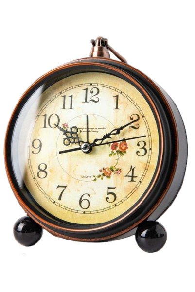 Generic NOVOLAN Silent Alarm Clock Retro Alarm Clock, Retro-Inspired Metal Co...