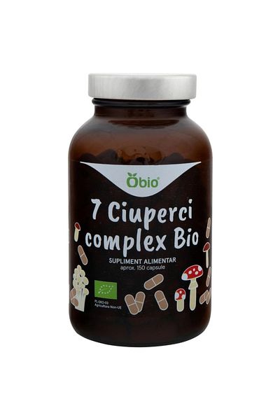OBİO 7 Ciuperci Complex, Bio, 150 Capsule (45 g)
