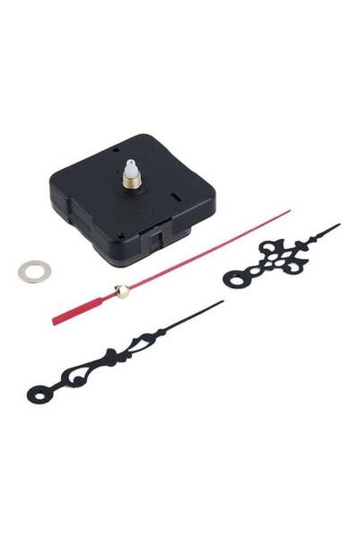 Generic Mute Hands Quartz Clock Movement Repair Tool Parts Kit Black/Red