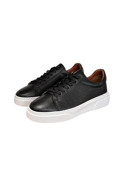Taşpınar Ayakkabı Taşpınar 100% Genuine Leather Orthopedic Lightweight Men's Comfortable Daily Sweat-Free Large Size Sneaker 38-47