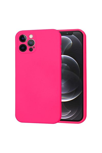 Tim Protective Case for iPhone 12 Pro, Timacon Unit, SoftFlex, N39, Canvas, Hot Powder Pink