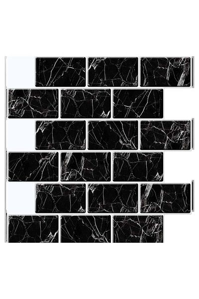 Generic KASTWAVE 4-Sheet Peel and Stick Tile Backsplash - 12"x12" Premium Kitchen Backsplash Peel and Stick
