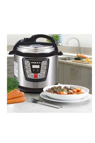 Procila Electric Pressure Cooker, Rice Cooker, 7-in-1 with Mandi Grill/Vegetable Steam Grill 6L 1000-1200W (
