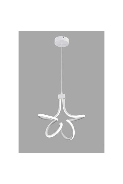 edc 30W Black LED Chandelier With 3 Functions Cold/Warm/Neutral Light