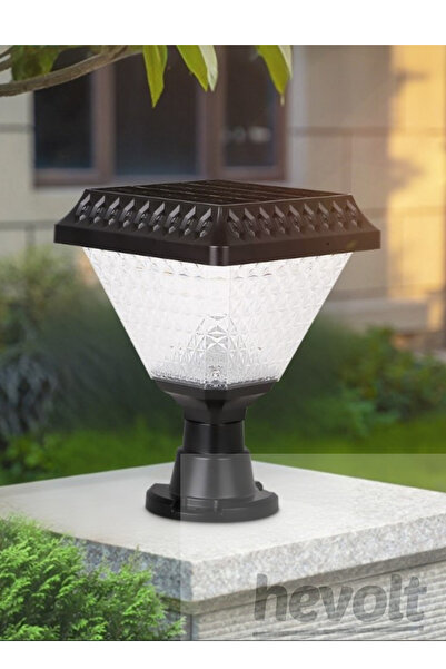 Hevolt Solar Bahçe Aydınlatma 50W Set Üstü Armatür LED, Beyaz Işık, 2 Yıl Gar...