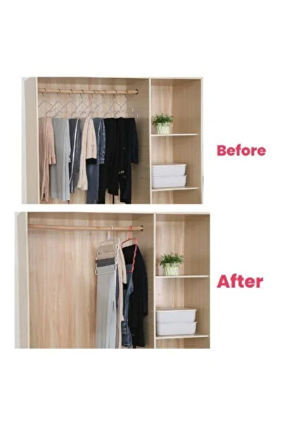 MCT Plastový věšák, protiskluzový a multifunkční s 5 polohami, 31 x 31 cm, růžový