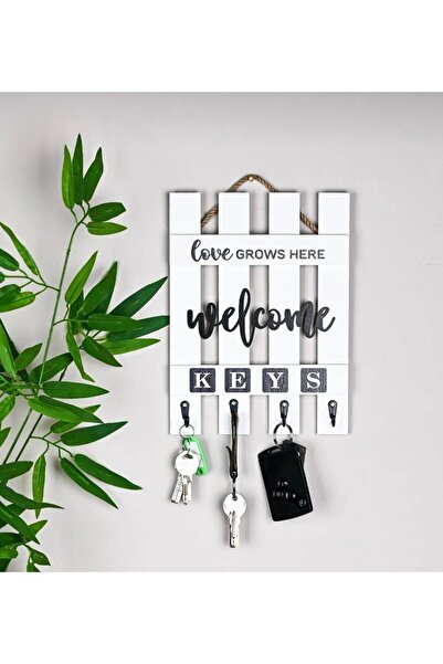 ALY DURU Çit ahşap duvar askılı şık ev anahtarlığı duvar süsü dekorasyon askılık