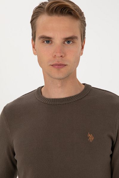 U.S. Polo Assn. Men's Mink Basic Sweater 50313713-Vr052
