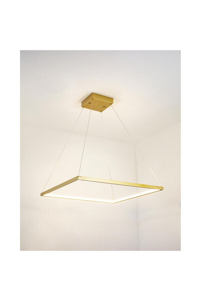 Sueva Lustra LED Minimalist Square cu Telecomanda wifi 2.4G 45cm Auriu lumina...