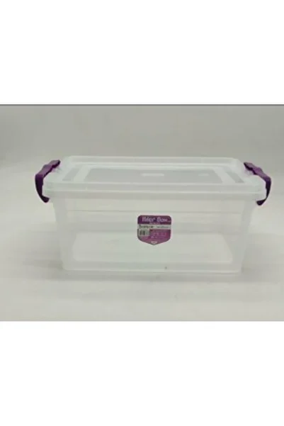 KIZILELMADA 5.5 Liter Transparent Pantry Storage Box with Lid - for Food and Snacks