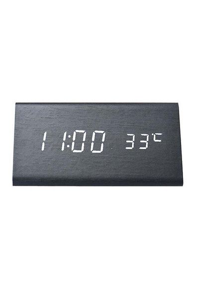 Generic Voberry LED Digital Alarm Clock Black