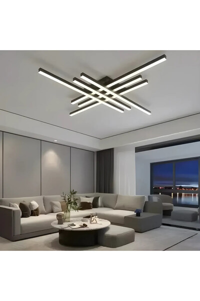 Jiju Lustra LED JIJU® cu Telecomanda wifi 2.4G lumina/rece/calda/neutra inten...