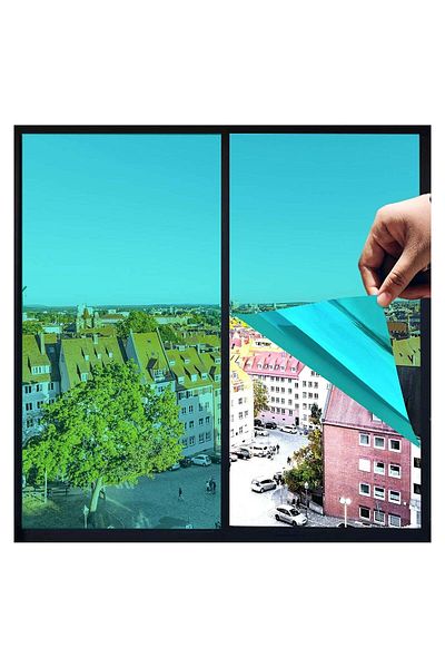 Generic SYOSI Heat Control Window Film Window Tint Sun Blocking Blackout and UV Protection one-Way Privacy