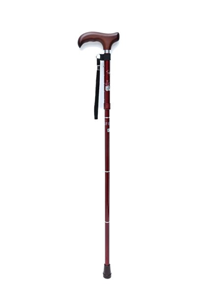 Kifidis 606SAW Taşlı Katlanır Baston 9030-1 Bordo Desenli