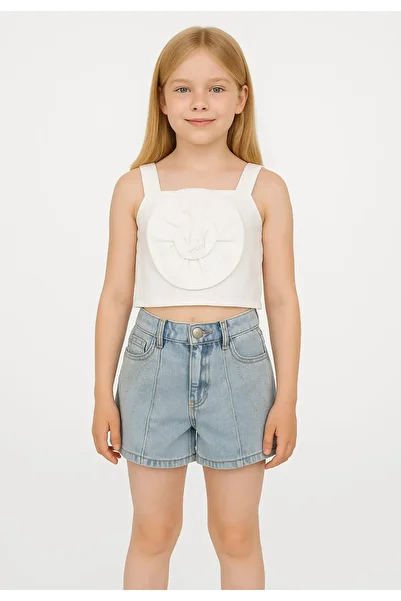 nk kids Girl's Jewelled Denim Shorts