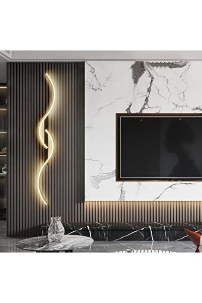 Jiju Aplica LED JIJU® 100cm Bar Minimalist Negru+Gold Moderna 52W, 3 Tipuri De Lumina