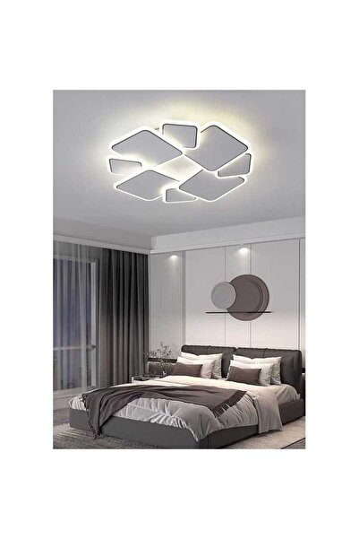 Jiju Lustra LED JIJU® cu Telecomanda wifi 2.4G lumina/rece/calda/neutra inten...