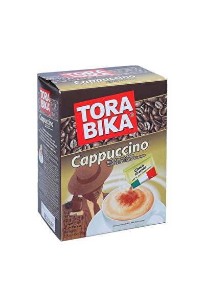 TORA BIKA توربيكا كابوتشينو خليط قهوة غني باالرغوة مع حبيبات الشوكولا - 10 كيس 25 جم